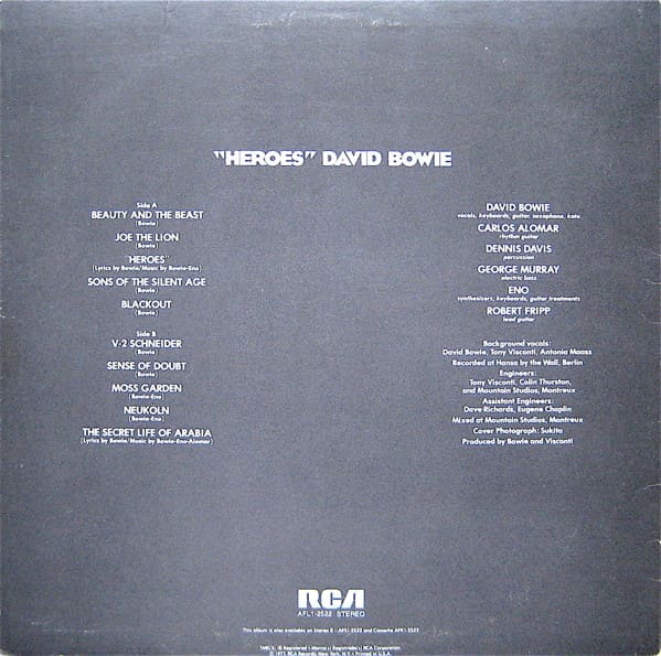 David Bowie Heroes lp