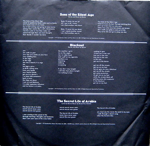 David Bowie Heroes lp