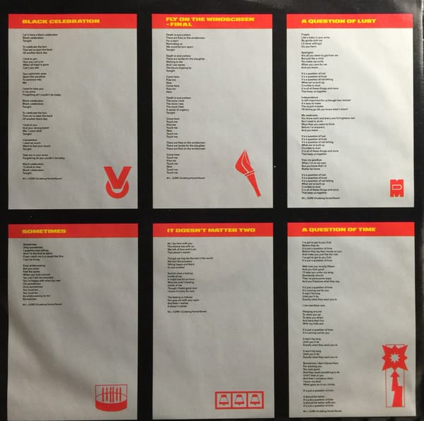 Depeche Mode Black Celebration Lp
