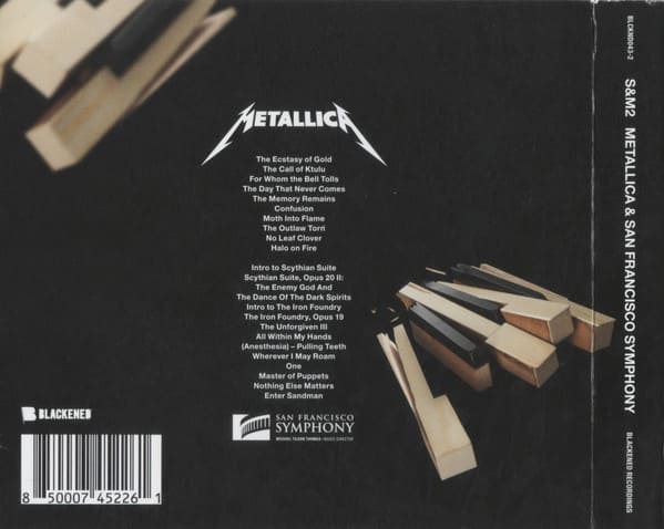 Metallica And San Francisco Symphony S&M2 b Cd Metallica And San Francisco Symphony S&M2 Cd