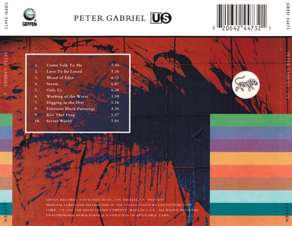Peter Gabriel Us Cd
